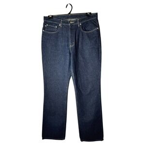 Ralph Lauren Jeans Women 14‎ Blue Denim Dark Wash RL Flare Bootcut Preppy
